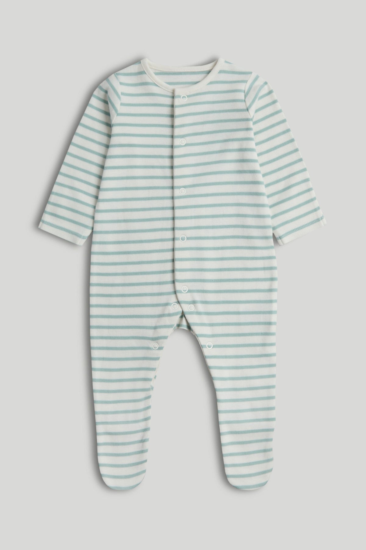 Unisex Print & Placement Mix Sleepsuit Cream Pack of 3