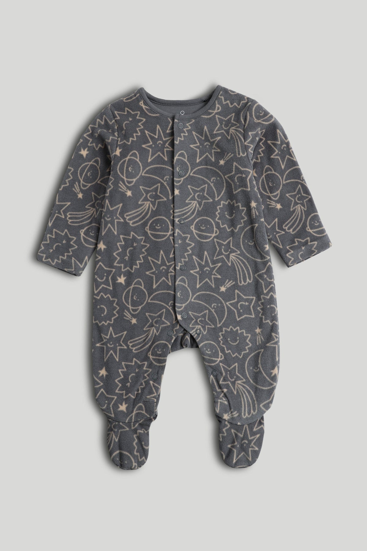 Boys Textured All-in-One Dark Grey