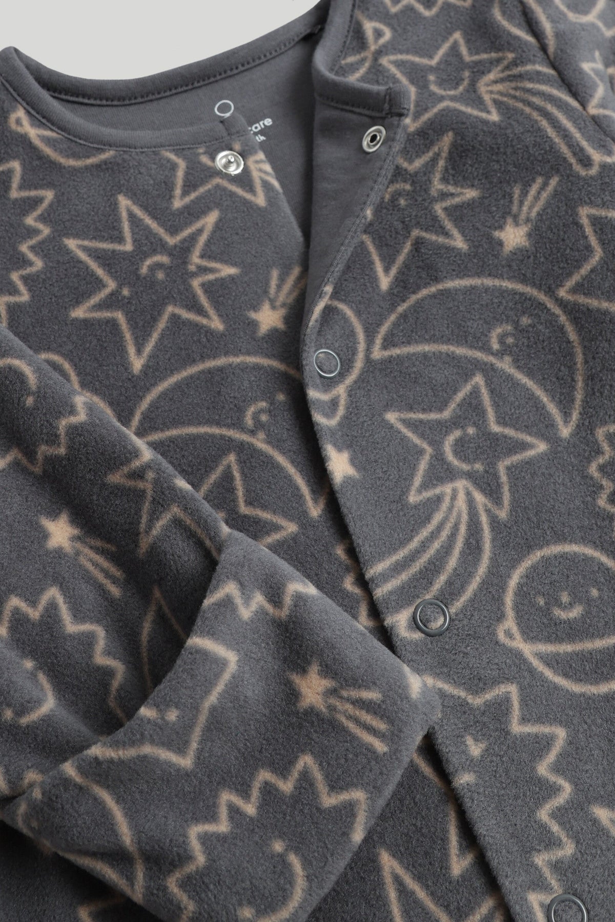Boys Textured All-in-One Dark Grey