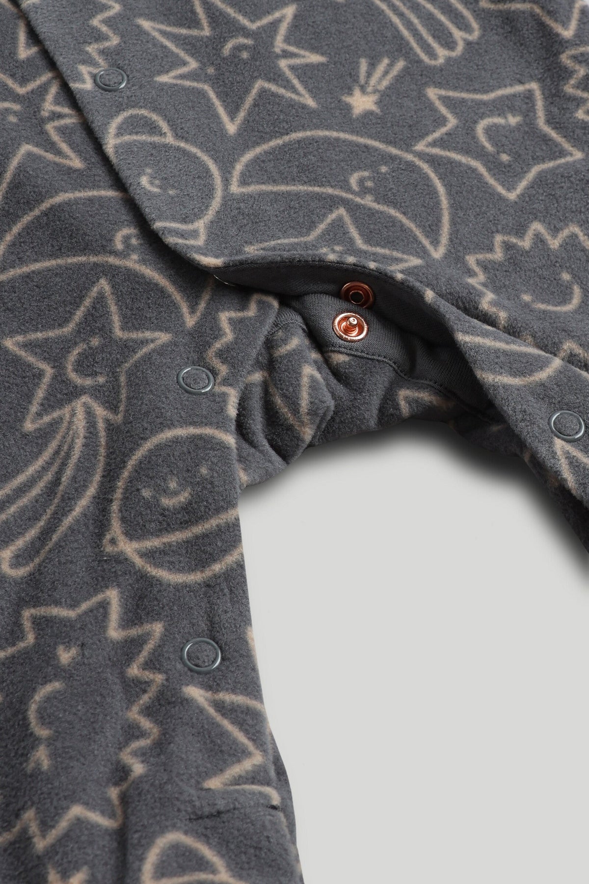Boys Textured All-in-One Dark Grey