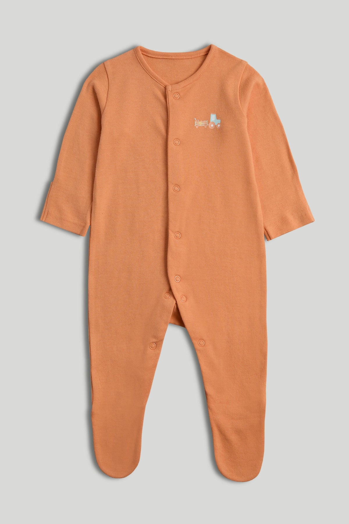 Boys Print & Placement Mix Knit Sleepsuit Multi Pack of 3