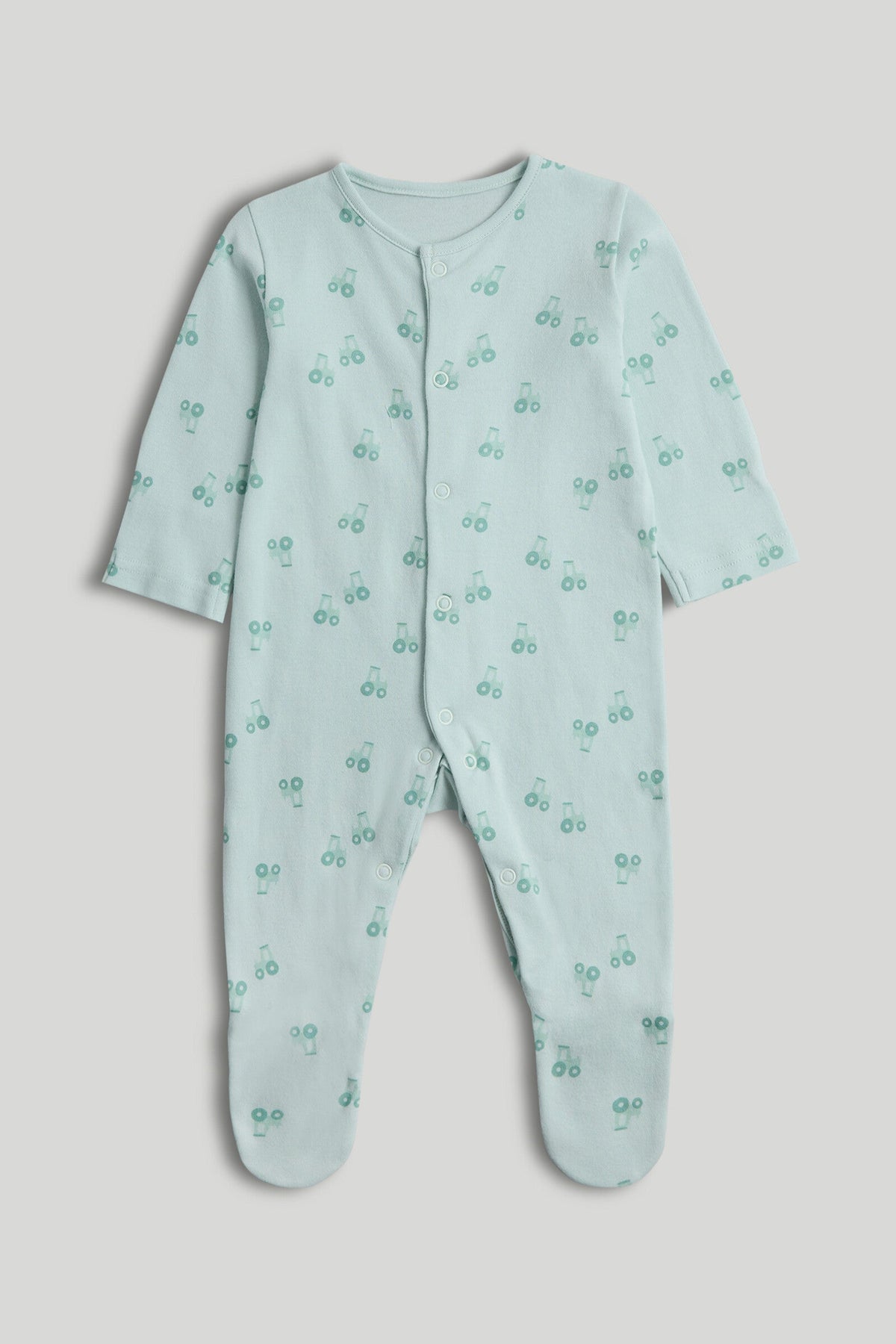 Boys Print & Placement Mix Knit Sleepsuit Multi Pack of 3