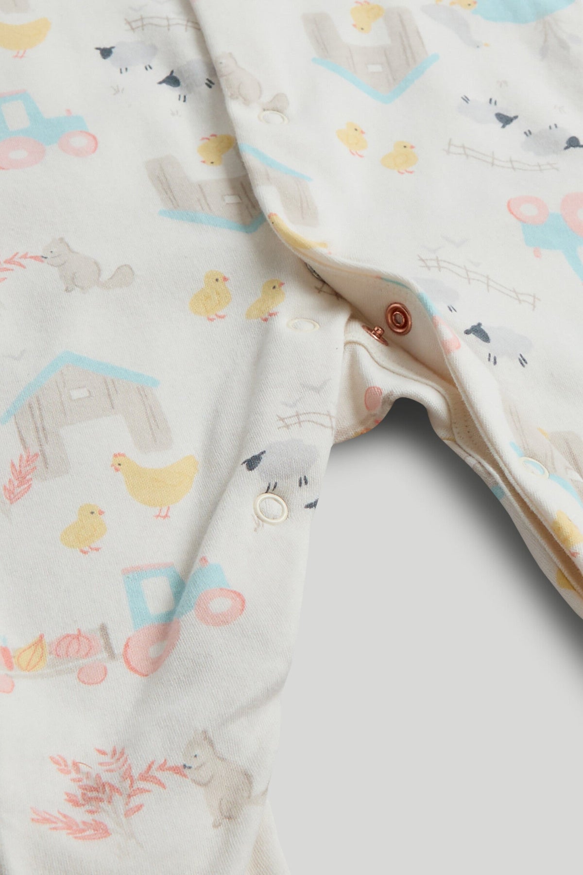 Boys Print & Placement Mix Knit Sleepsuit Multi Pack of 3