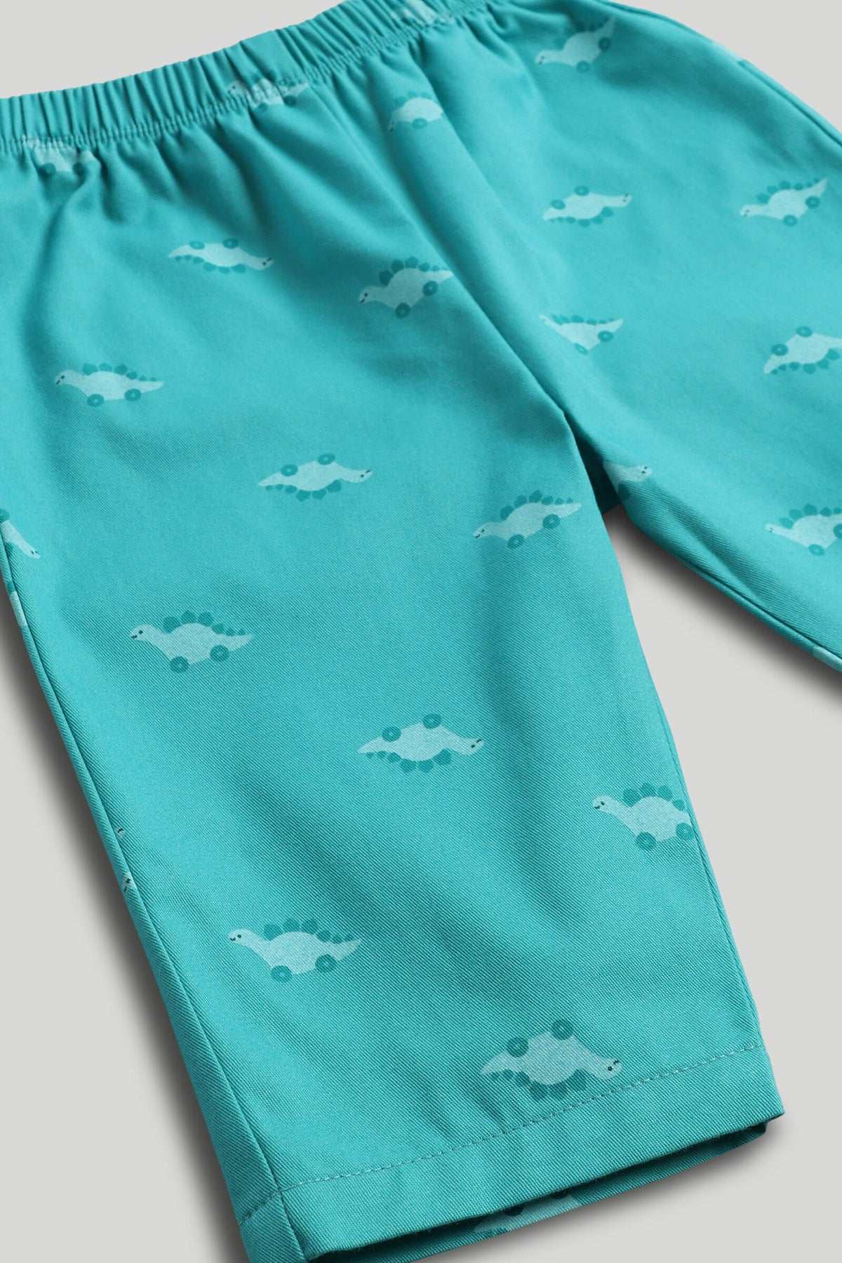 Boys All-Over Print Pyjama Set Green Pack of 2