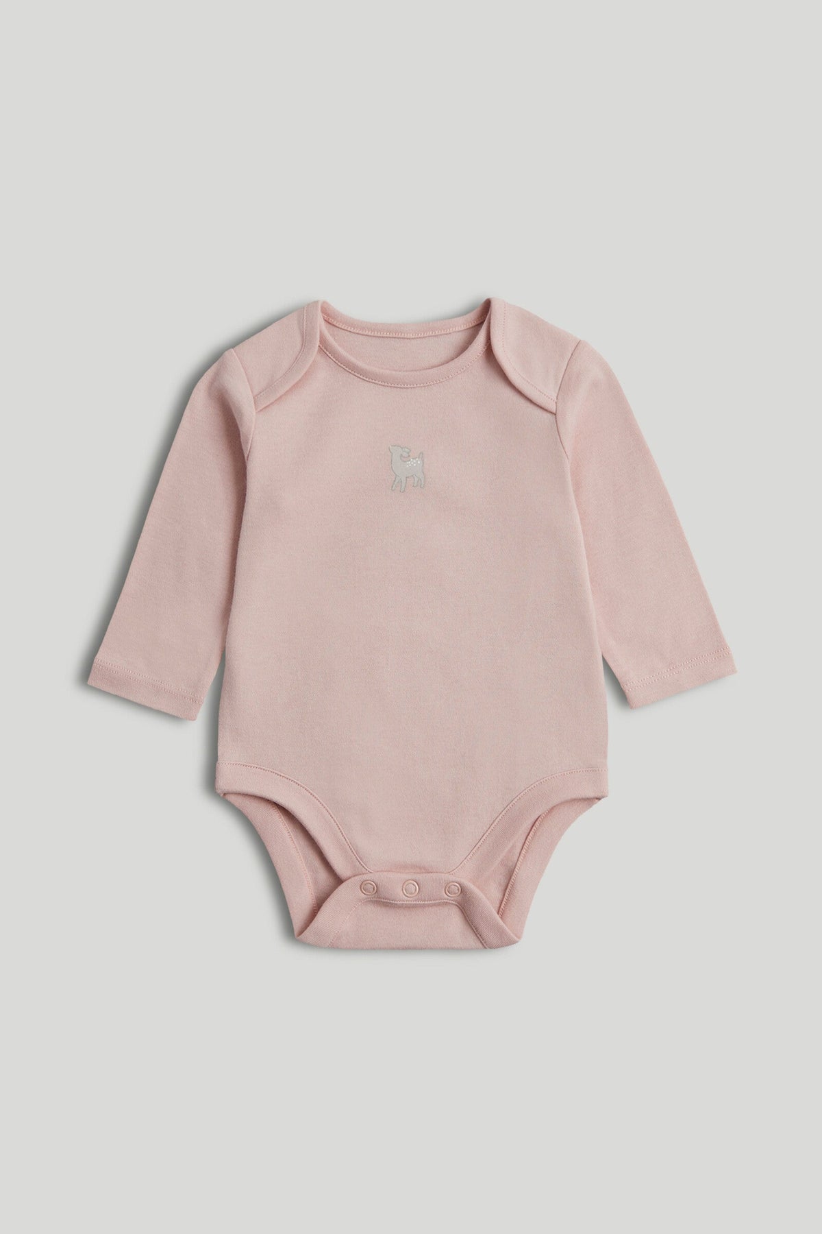 Girls Print & Placement Mix Bodysuits Light Pink Pack of 5