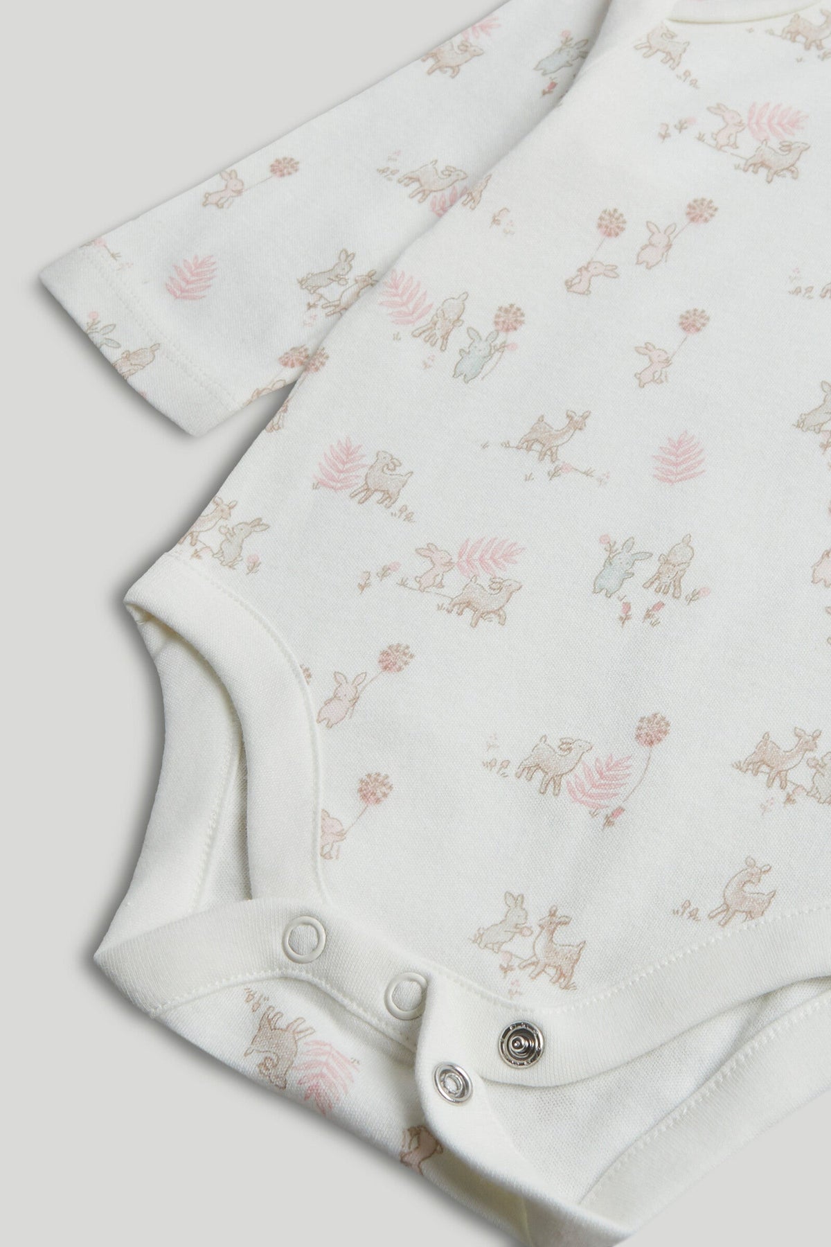 Girls Print & Placement Mix Bodysuits Light Pink Pack of 5
