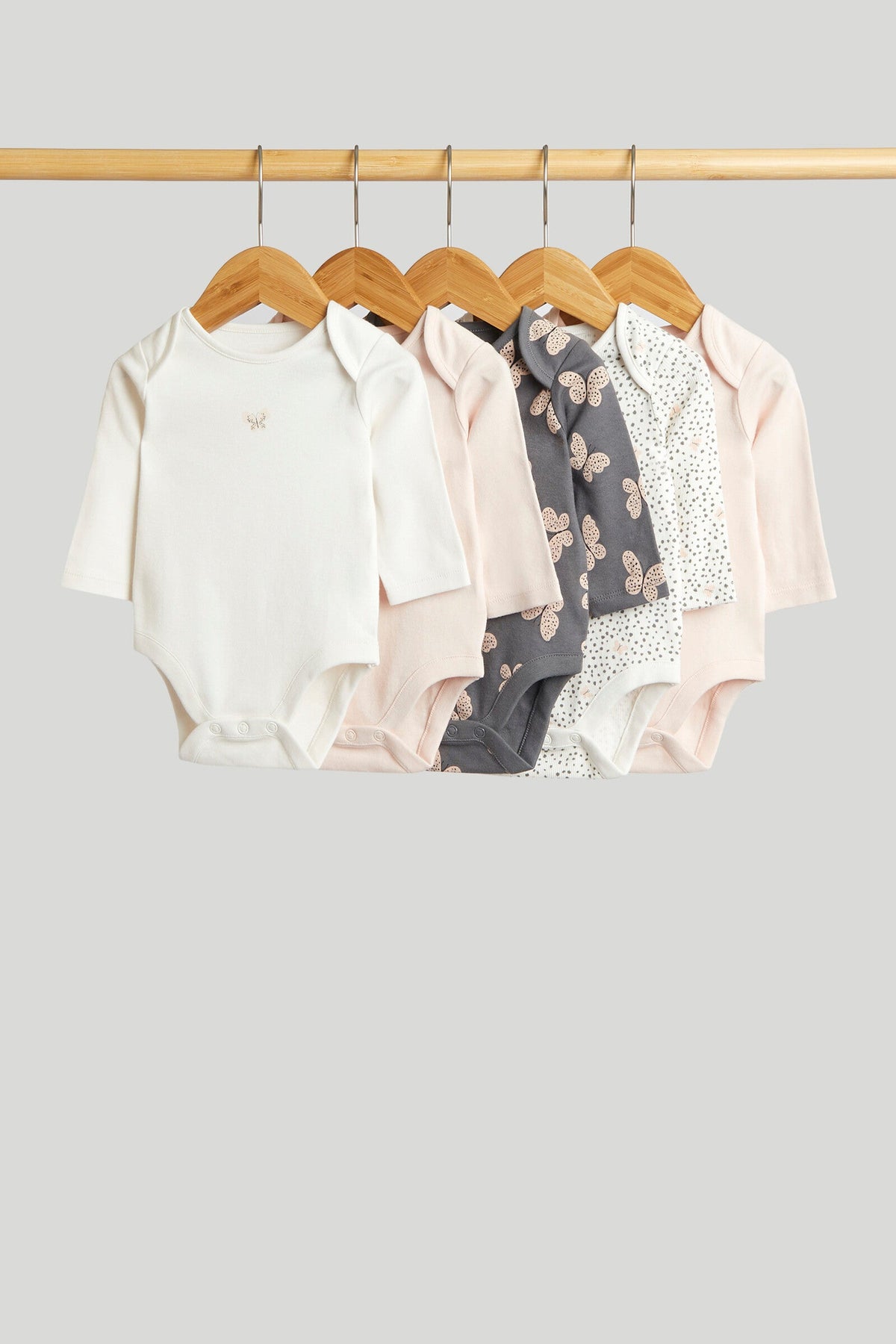 Girls Print & Placement Mix Bodysuits Multi Pack of 3