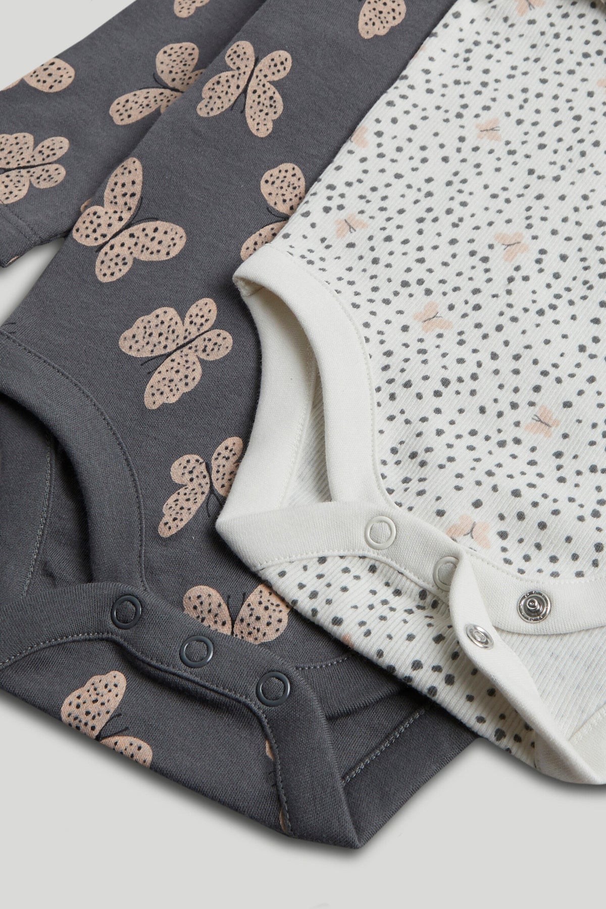 Girls Print & Placement Mix Bodysuits Multi Pack of 3