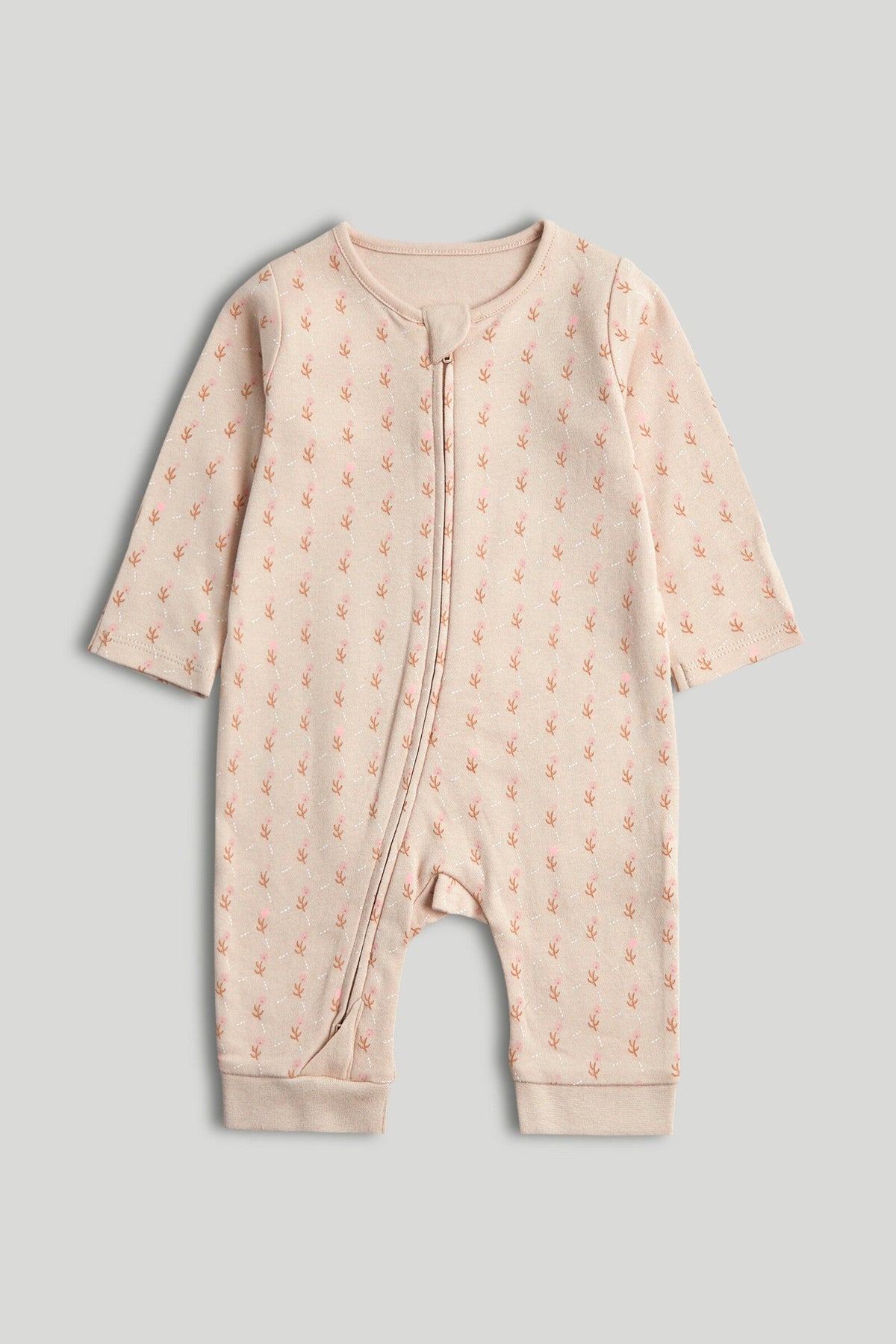 Girls Print & Placement Mix Sleepsuit Pink Pack of 3
