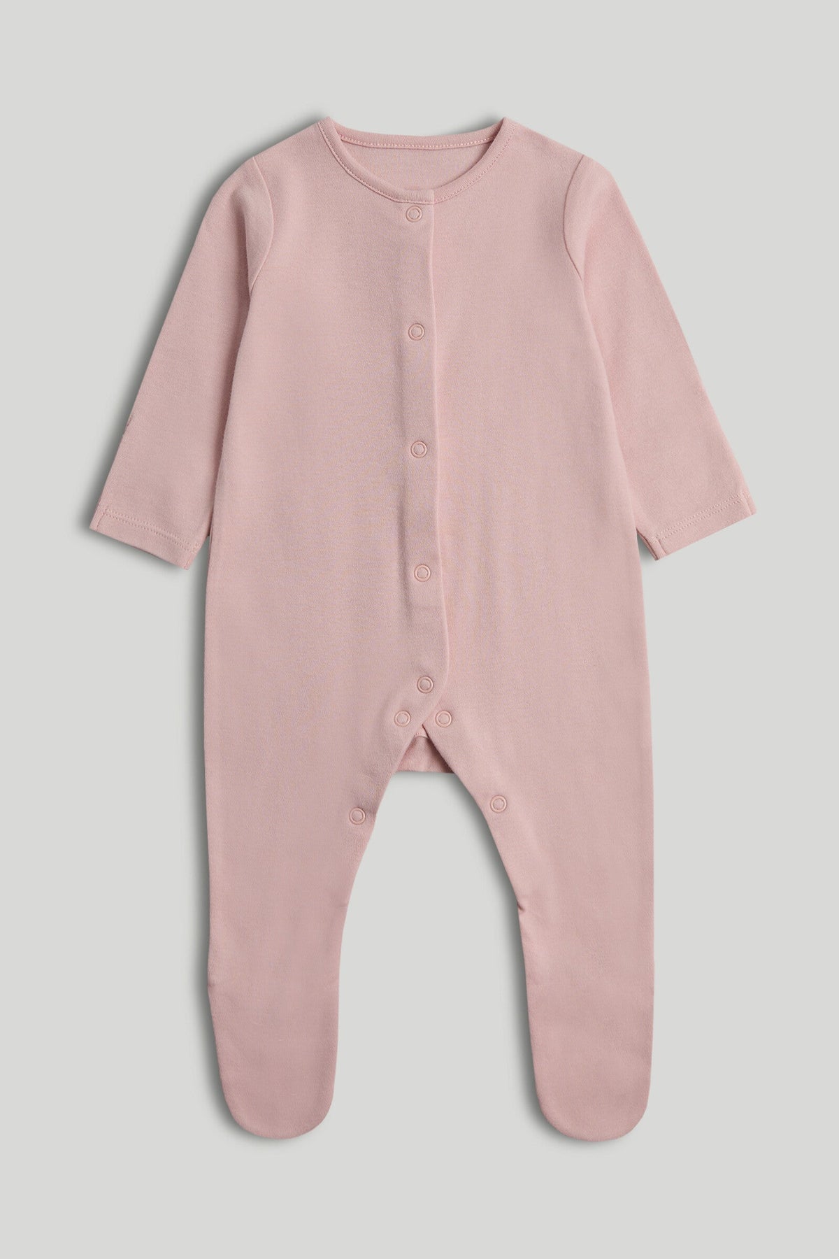 Girls All-Over Print Sleepsuit Light Pink Pack of 3