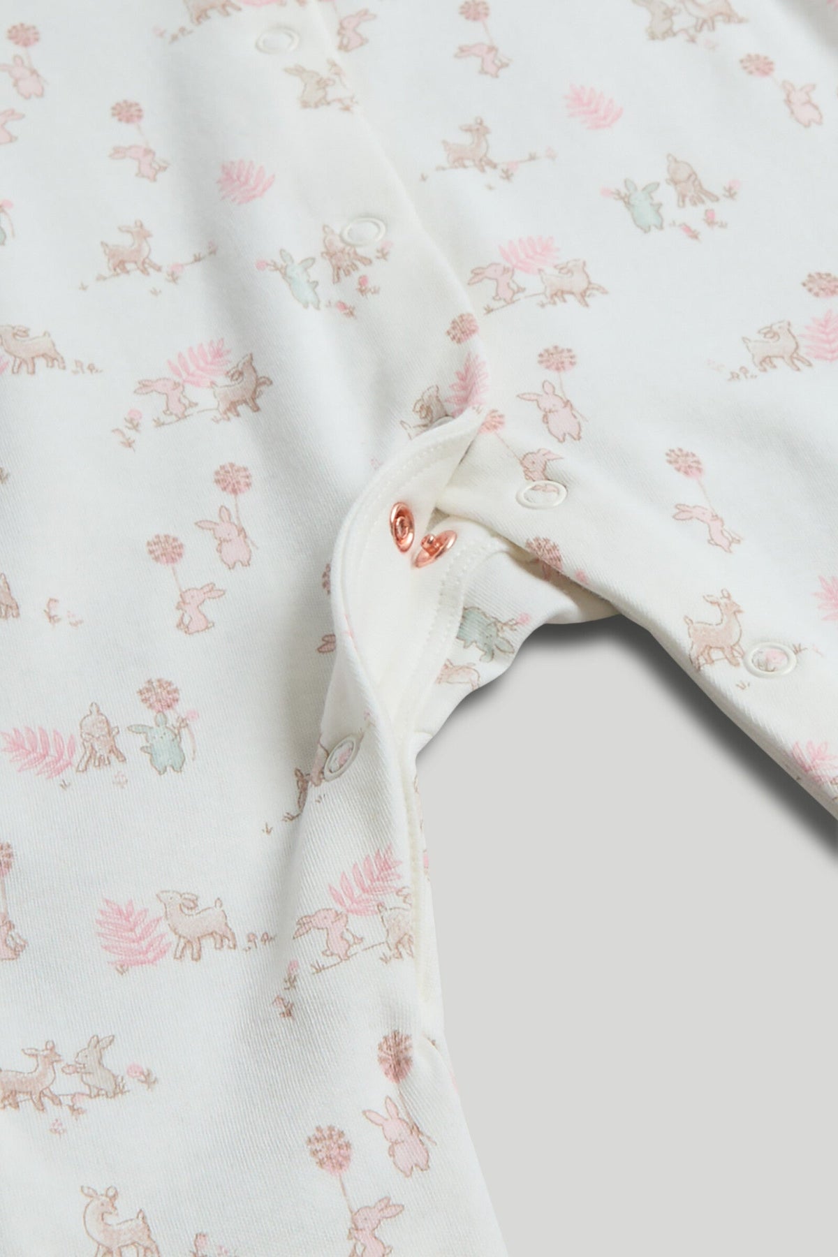 Girls All-Over Print Sleepsuit Light Pink Pack of 3