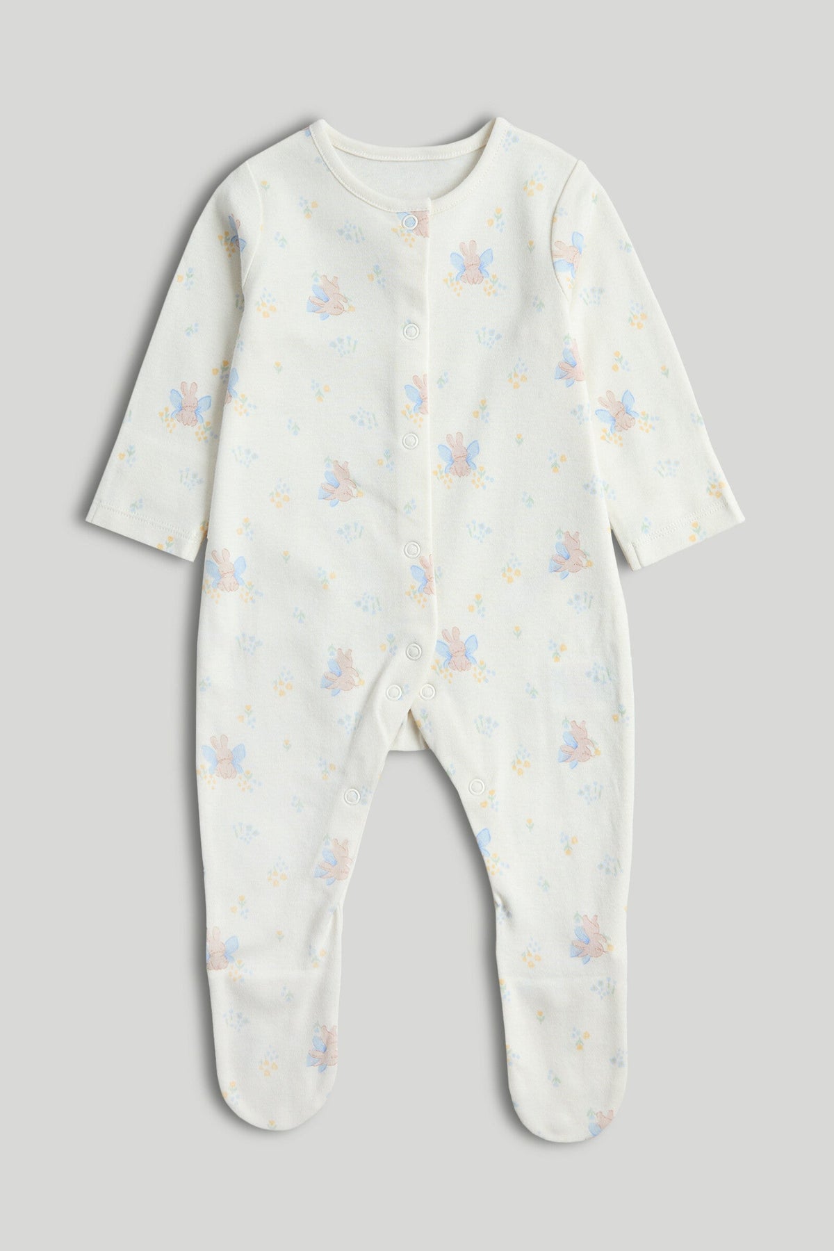 Girls All-Over Print Sleepsuit Multi Pack of 3