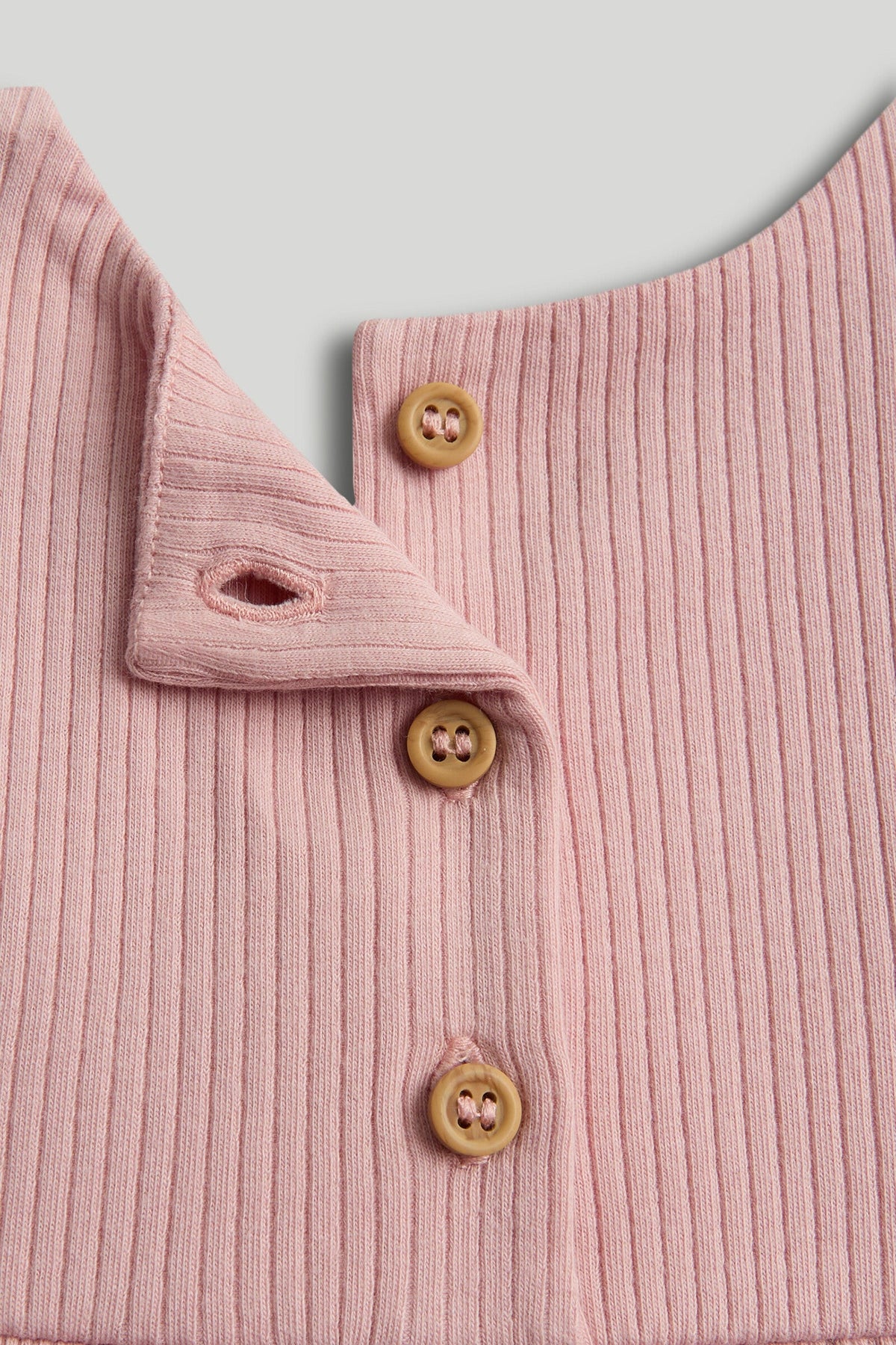 Girls Print & Plain Mix Dungaree Set Light Pink Pack of 2