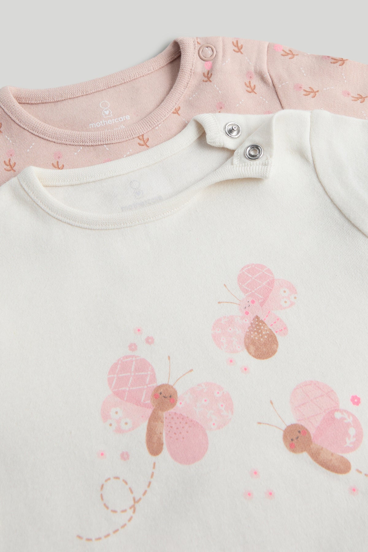 2 Pack Printed Long Sleeve Pyjama Sets for Baby Girls