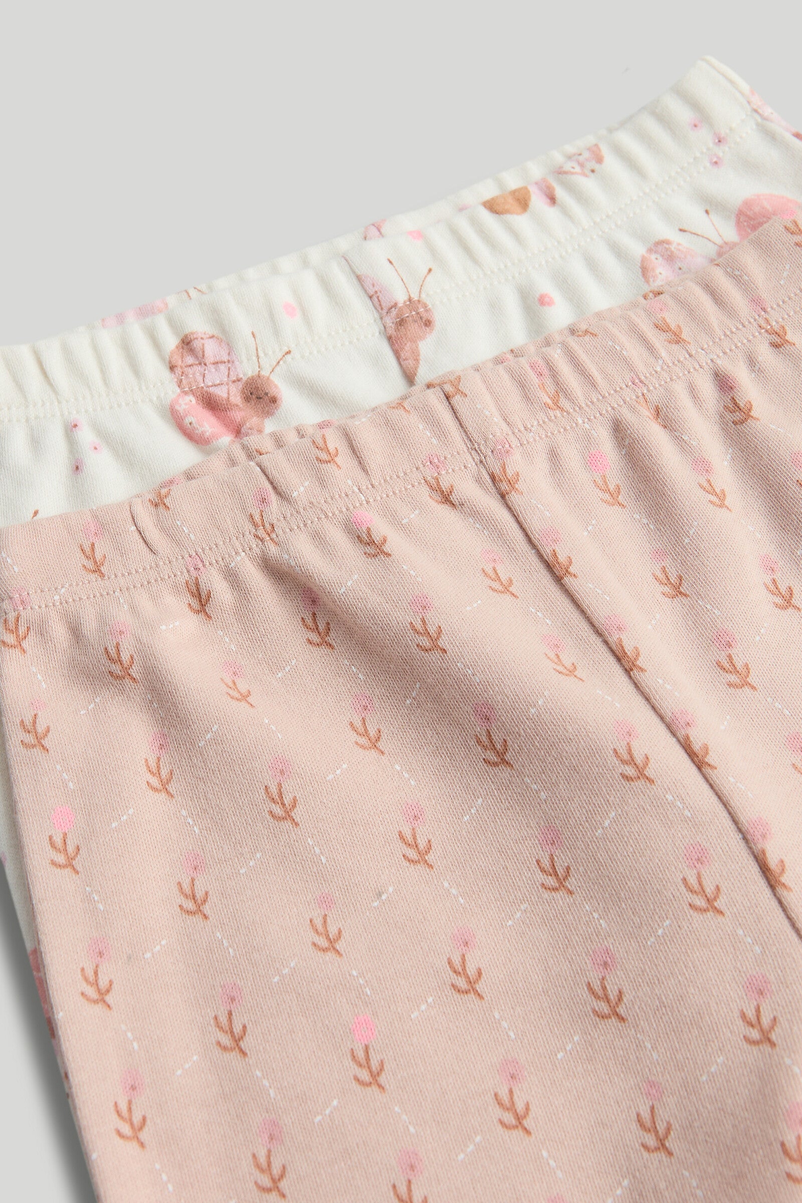 2 Pack Printed Long Sleeve Pyjama Sets for Baby Girls