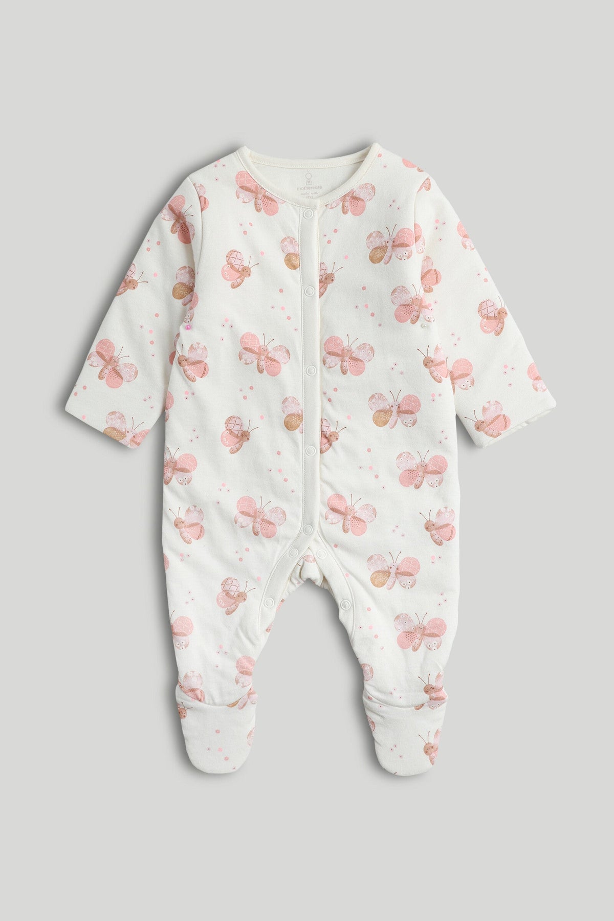 Girls All-Over Print Walk-In Sleeper Cream