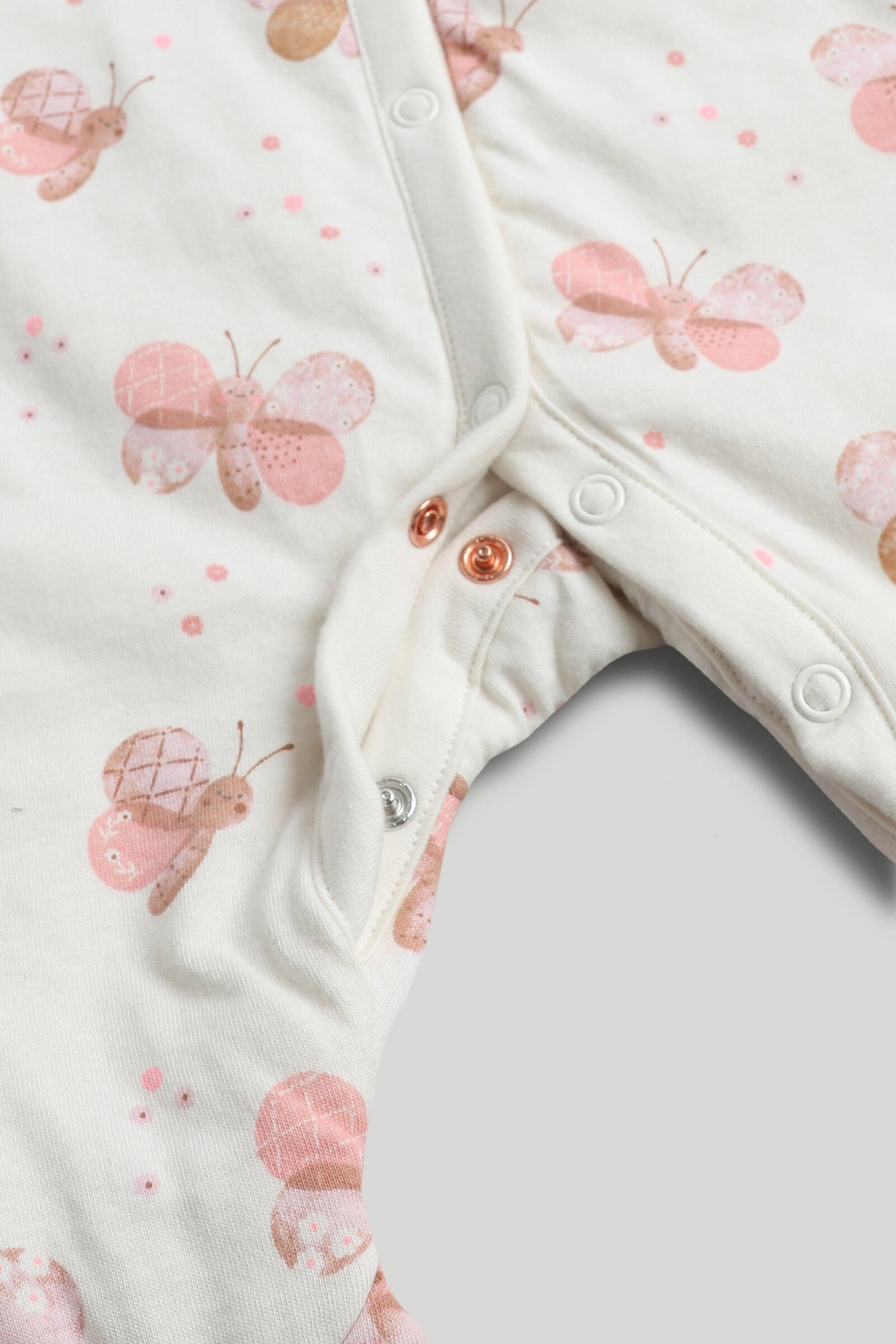 Girls All-Over Print Walk-In Sleeper Cream