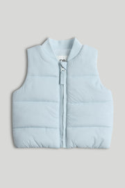 Boys Plain Gilet Light Blue