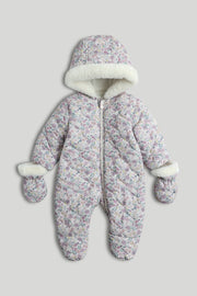 Girls All-Over Print Snowsuit Multi
