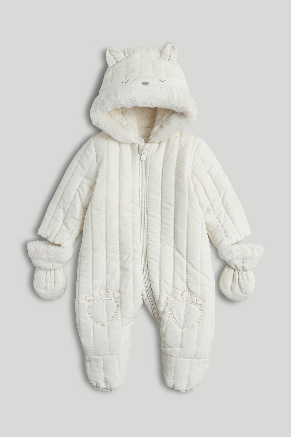 Unisex All-Over Print Snowsuit Cream