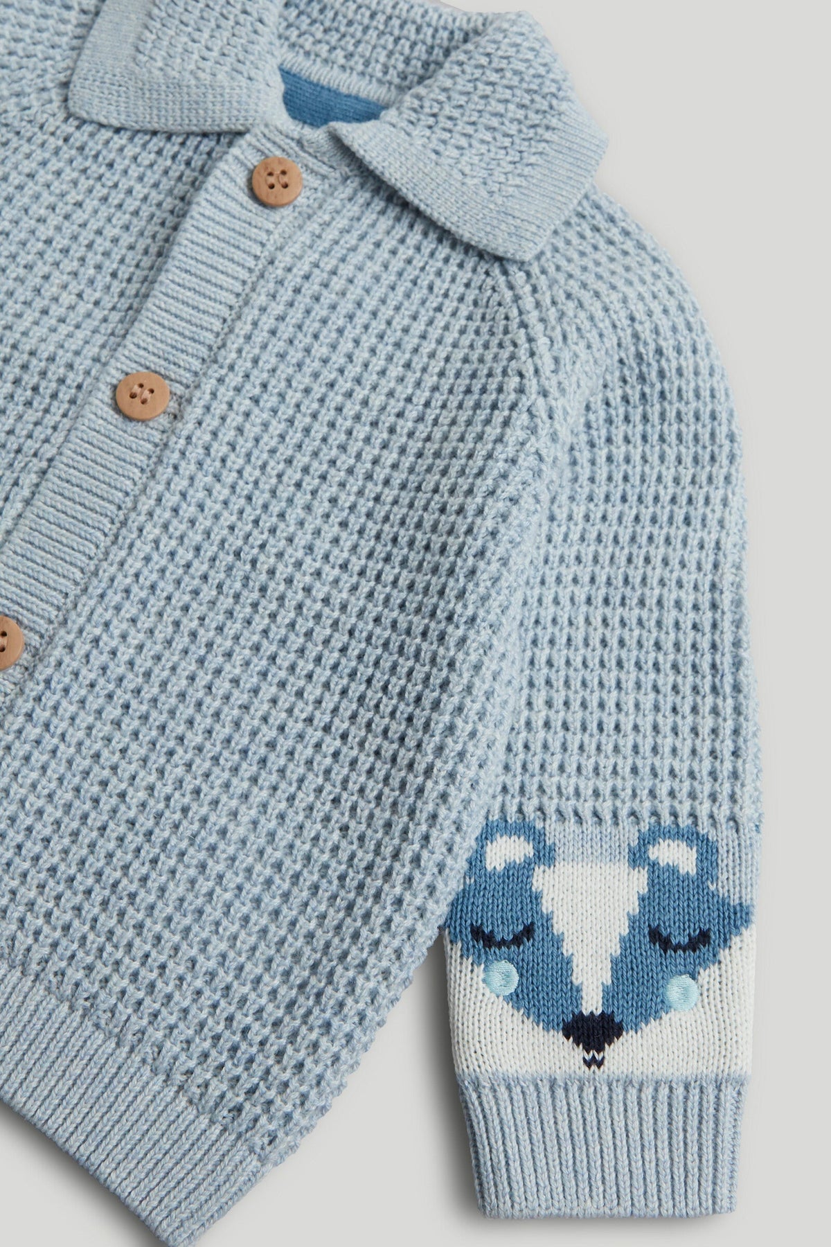 Boys Novelty Cardigan Blue Multi