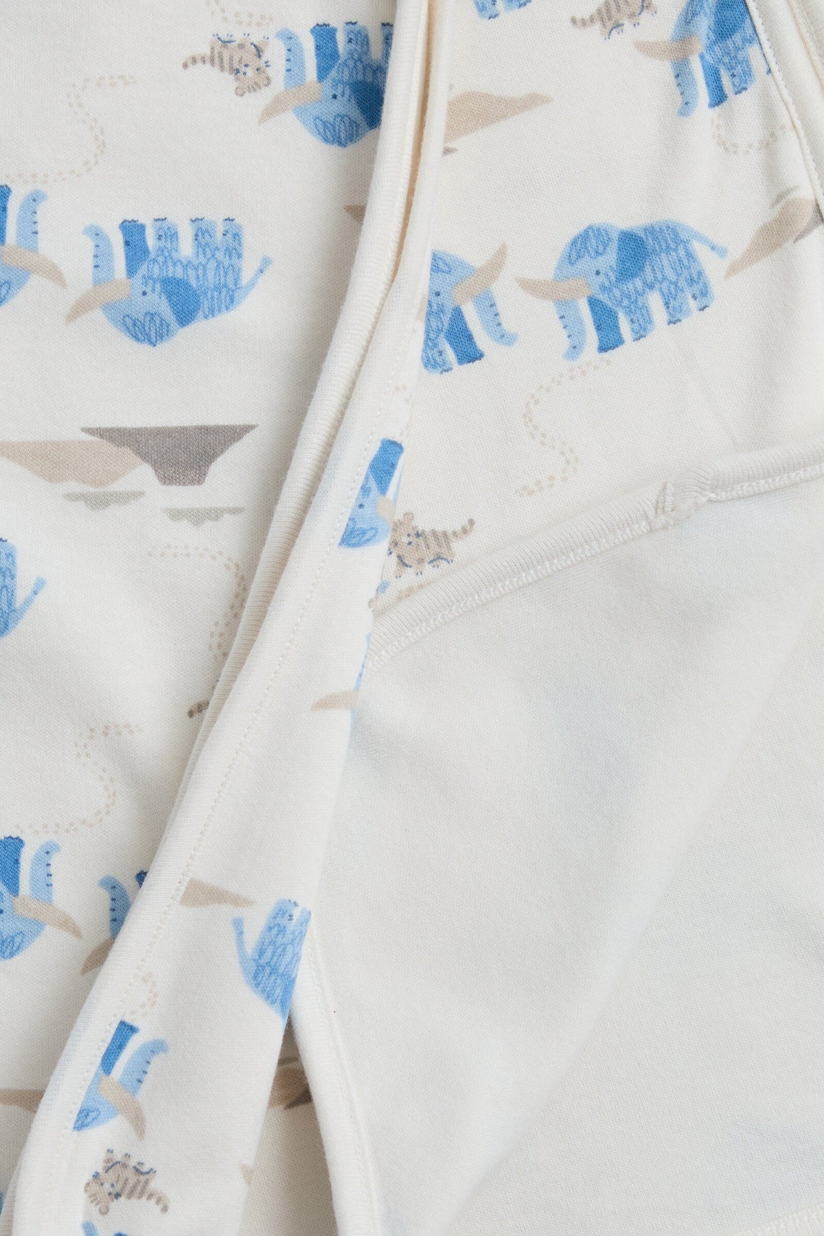 Boys Appliqué & Embroidered Shawl Cream