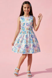Barbie Pop Print Fit & Flare Dress