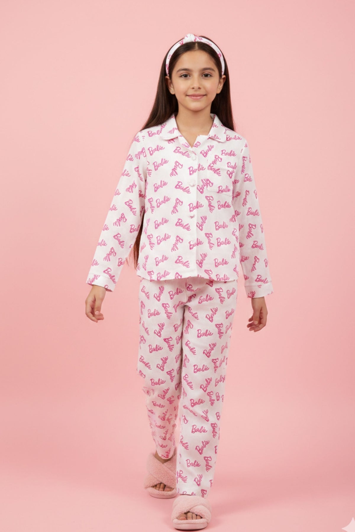 Barbie Cotton Printed Nightwear Set