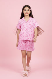 Barbie Pink Cotton Night Suit Set