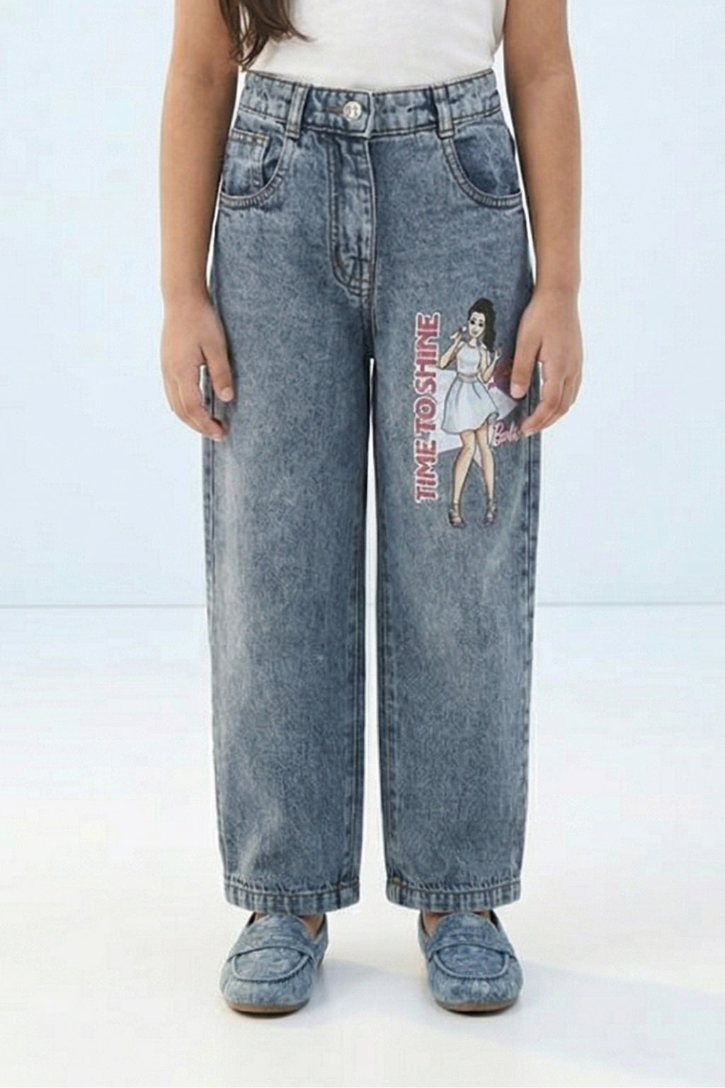 Barbie Character Print Jeans