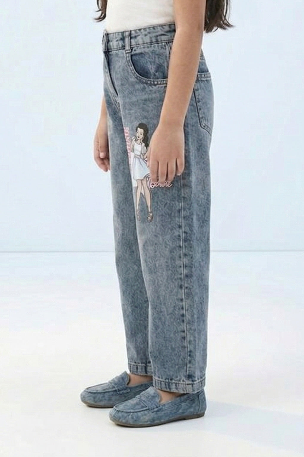 Barbie Character Print Jeans