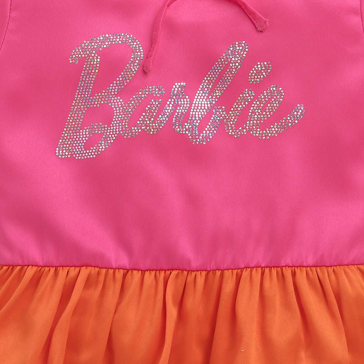 Barbie Pink-Orange Peplum Top