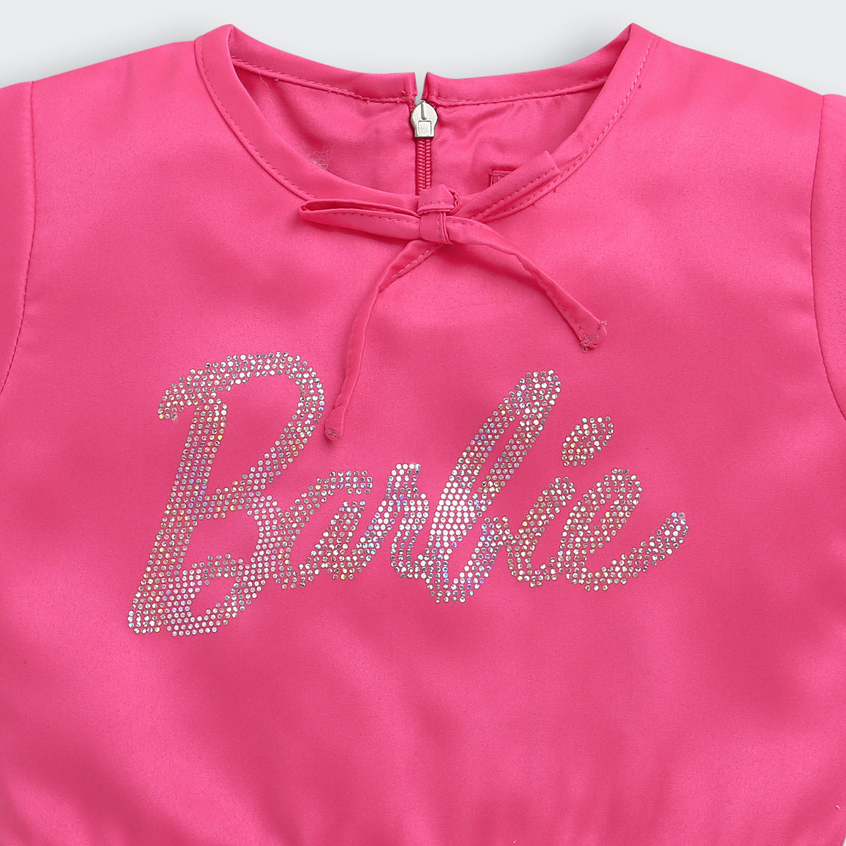 Barbie Pink-Orange Peplum Top