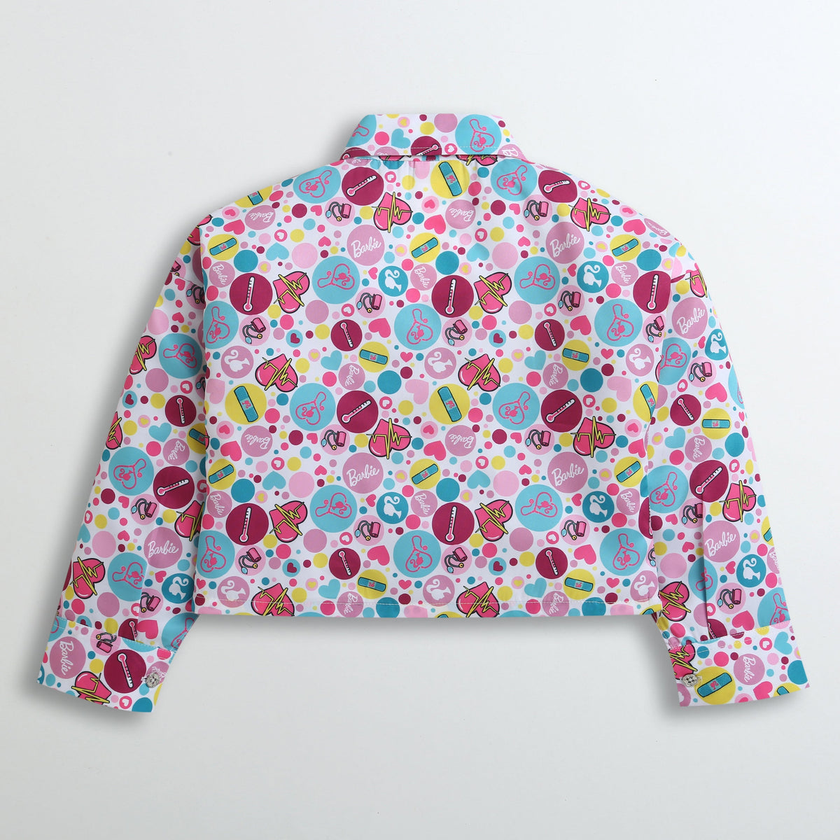 Barbie Multicolor Floral Cropped Shirt