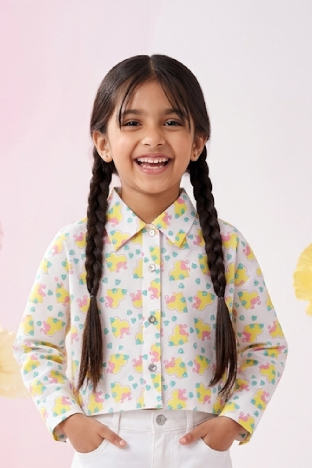 Barbie White Floral Shirt