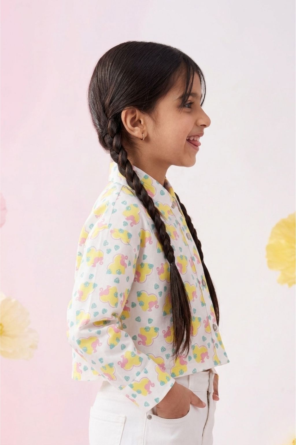 Barbie White Floral Shirt