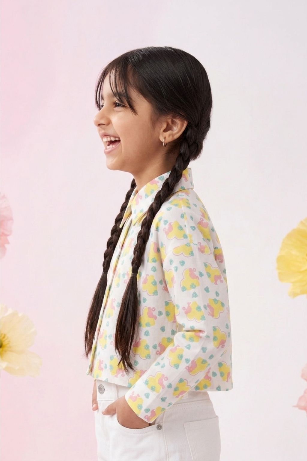 Barbie White Floral Shirt