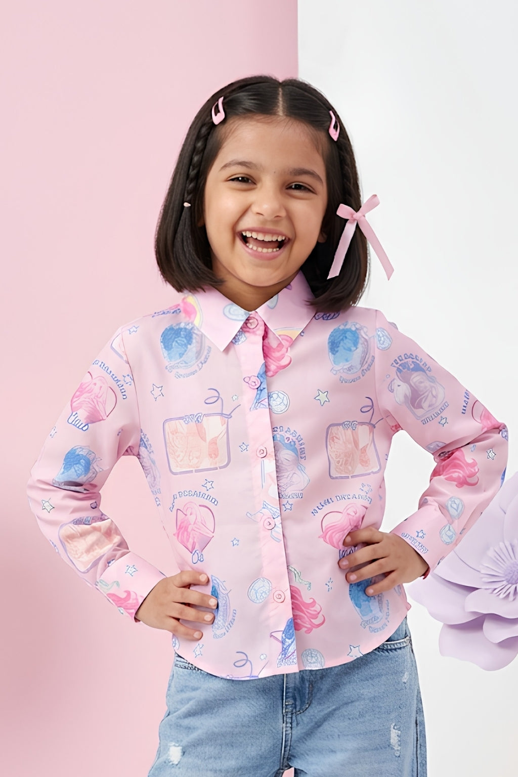 Barbie Pink Print Shirt