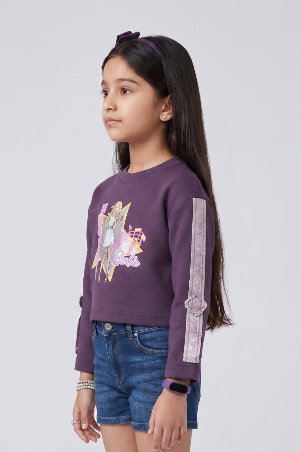 Girls Wine Graphic Print Party-Wear Crop Top