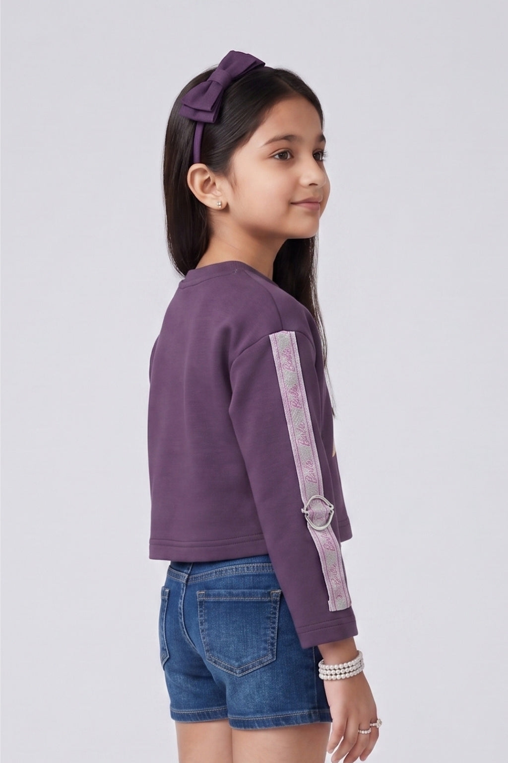 Girls Wine Graphic Print Party-Wear Crop Top