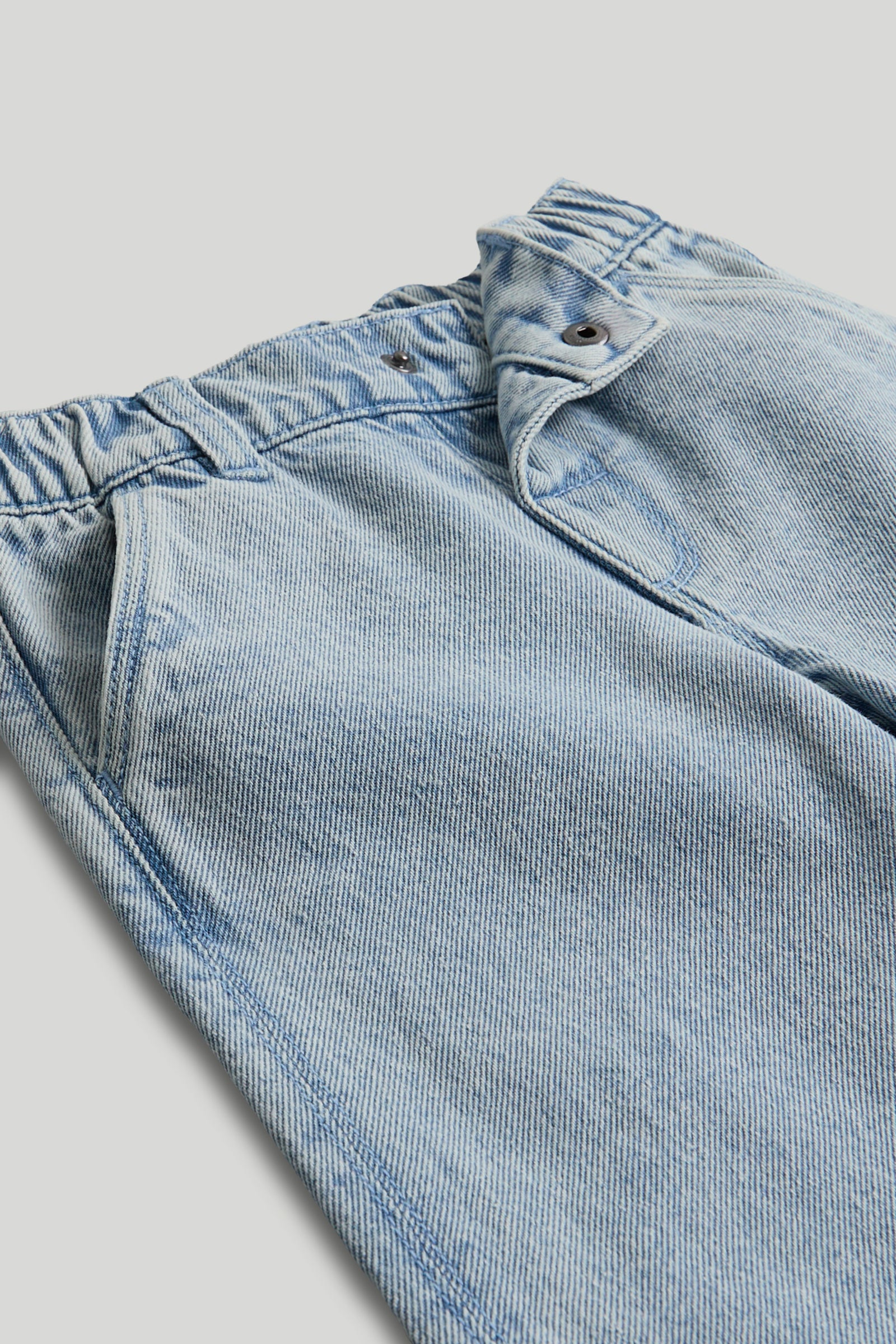 Boys Light Blue Cotton Baggy Jeans – Regular Fit