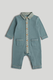 Boys Appliqué All-in-One Dark Grey