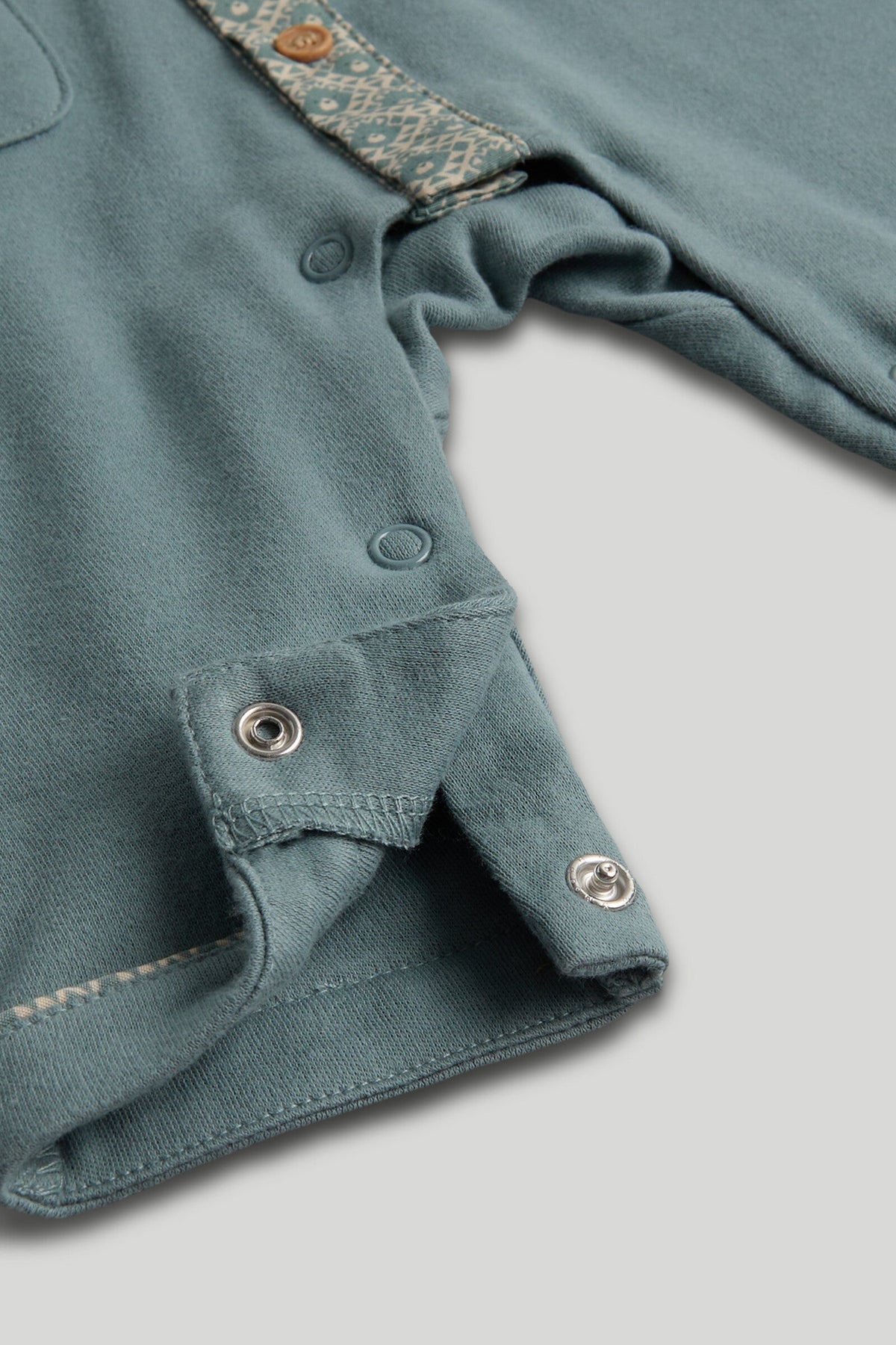 Boys Appliqué All-in-One Dark Grey