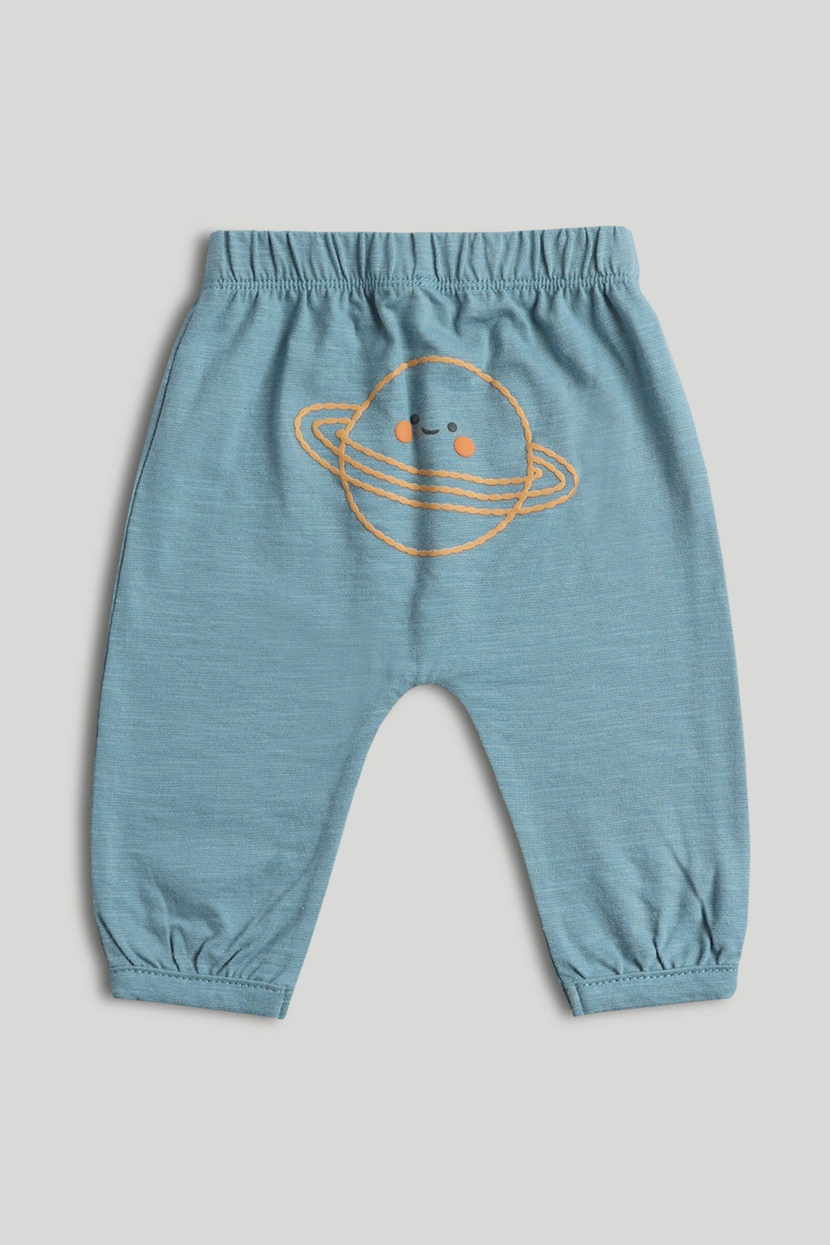Boys Print & Plain Mix Jog Set Blue Pack of 2