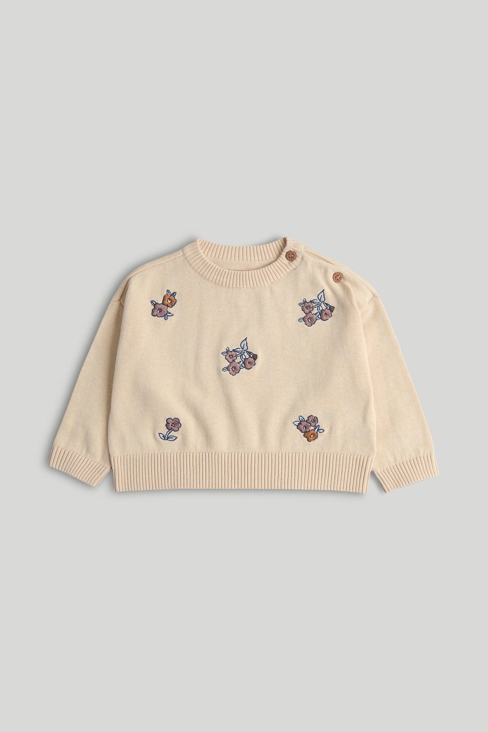 Embroidered Knitted Jumper for Baby Girls