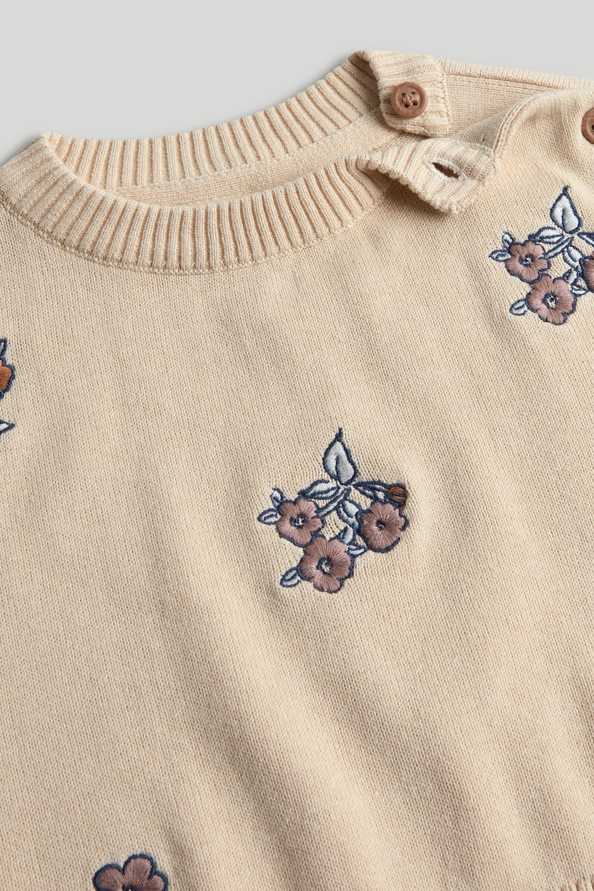 Embroidered Knitted Jumper for Baby Girls