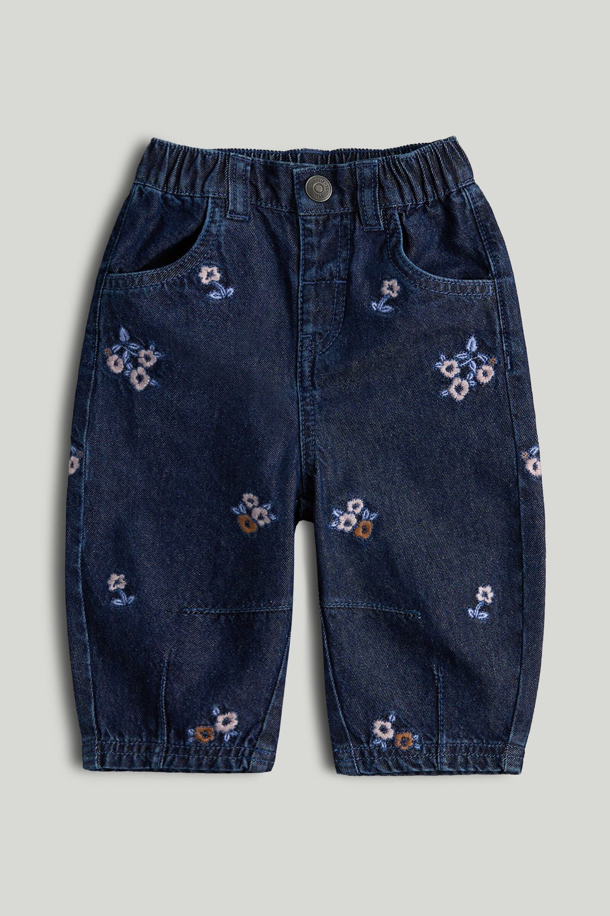 Girls Embroidered Jeans Navy