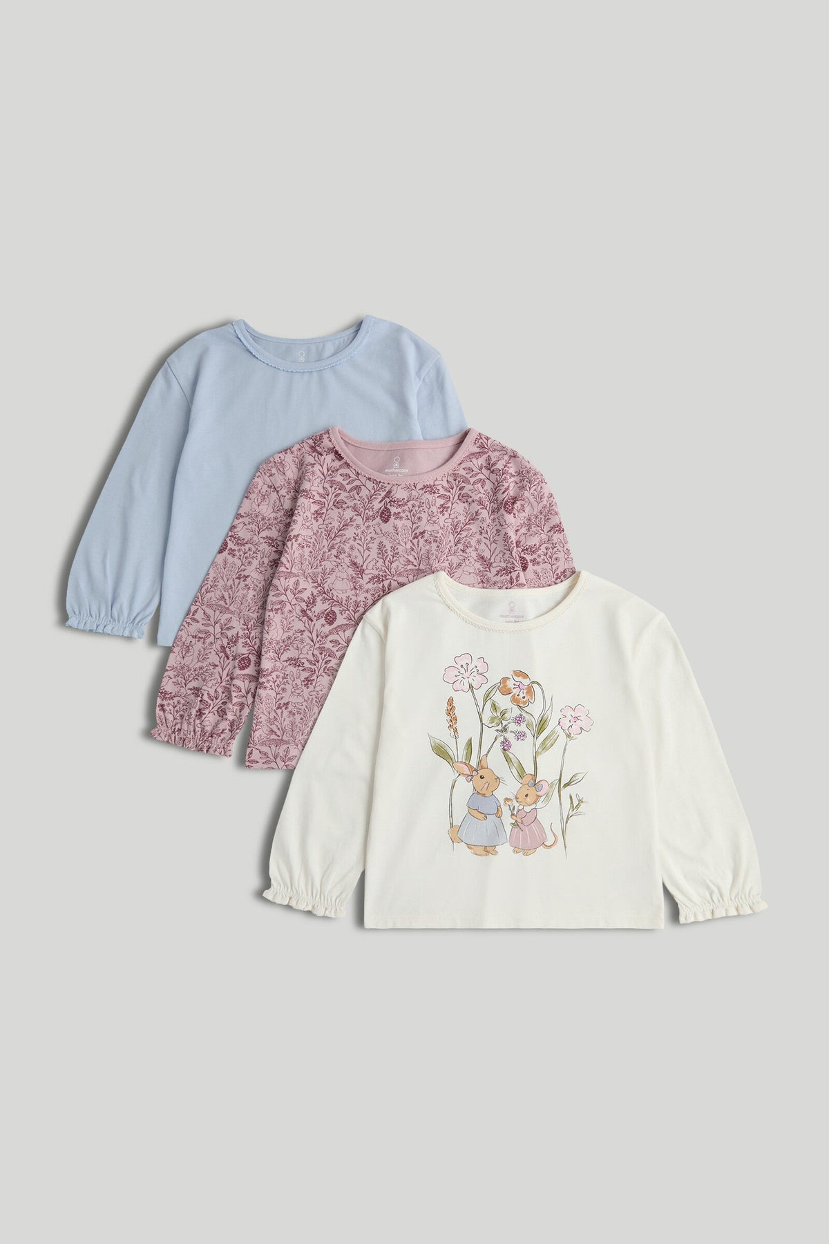 Girls Print & Placement Mix T-Shirt Multi Pack of 3 Classic