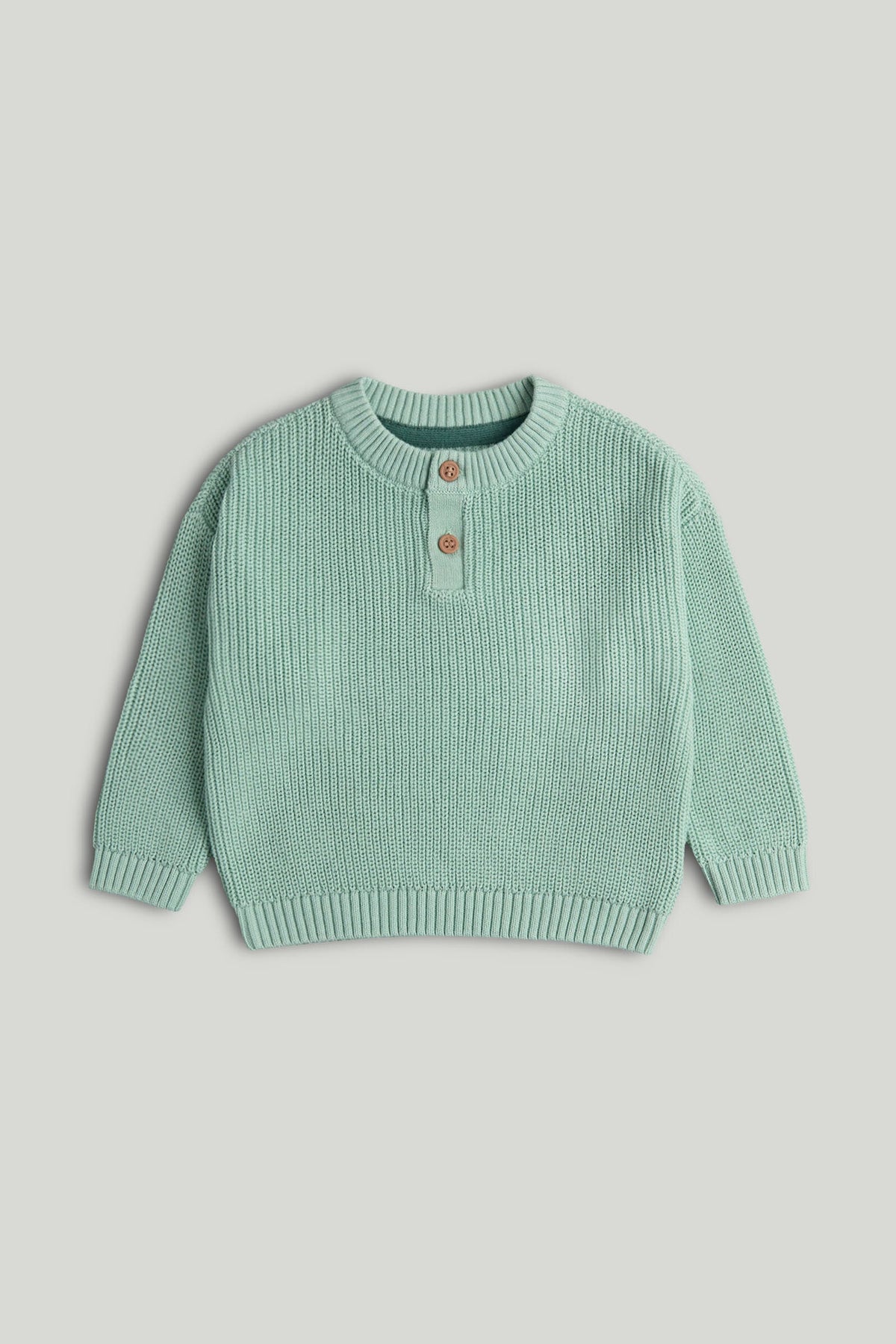 Boys Plain Jumper Light Green