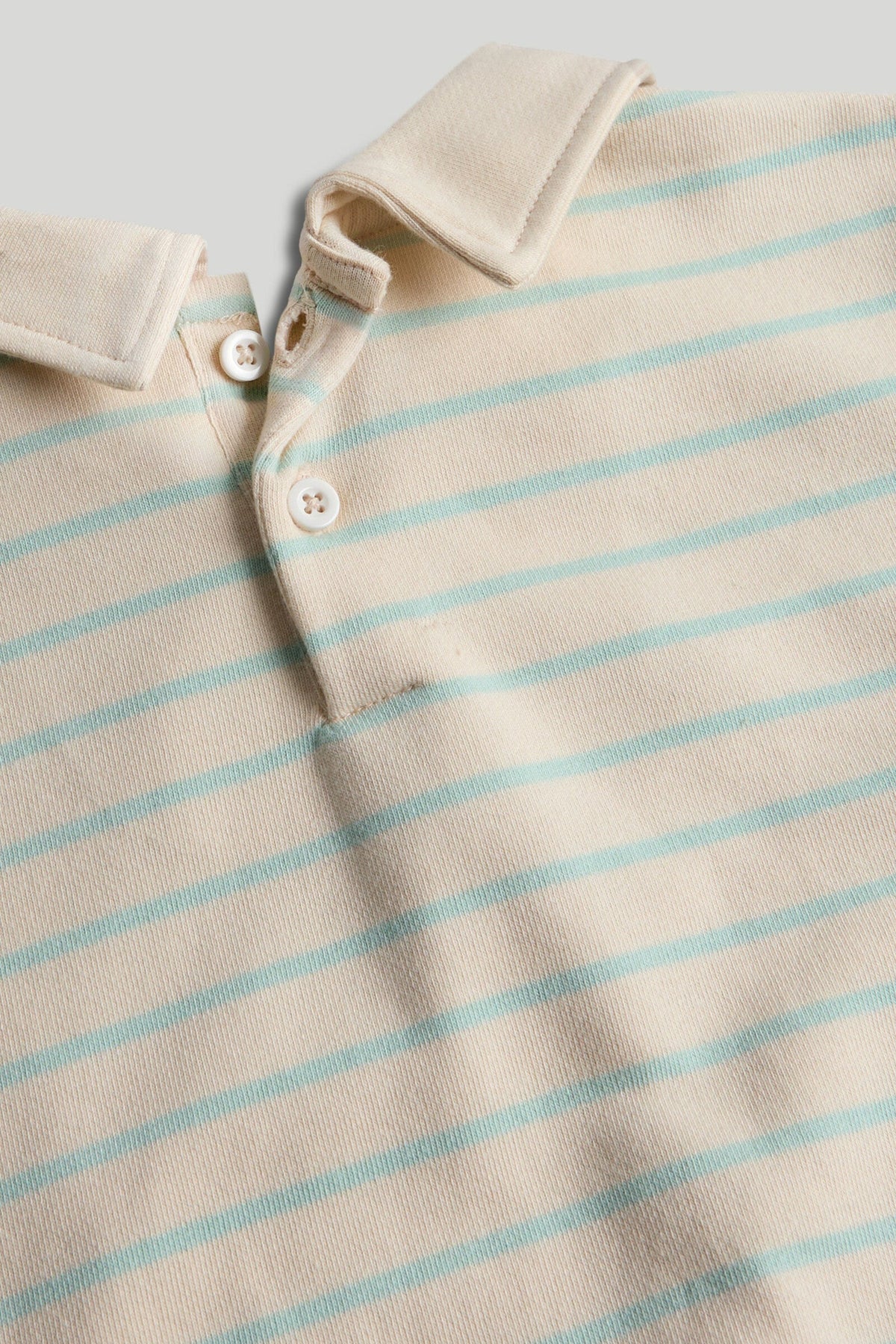 Boys Striped Sweat Top Cream